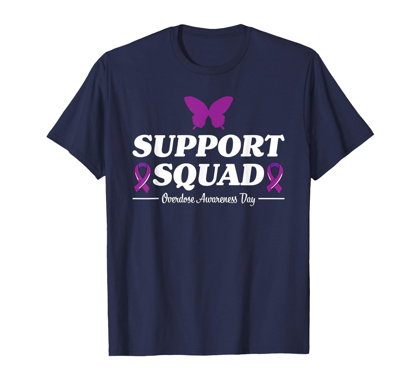 International Overdose Awareness Day Mom Ribbon Support T-Shirt