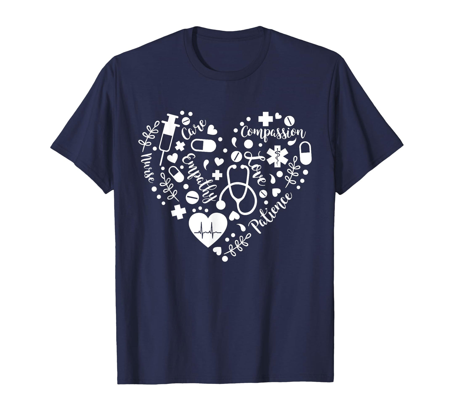 Nurse Life Heart Symbol - RN Nursing Nurse Day & Nurse Week T-Shirt