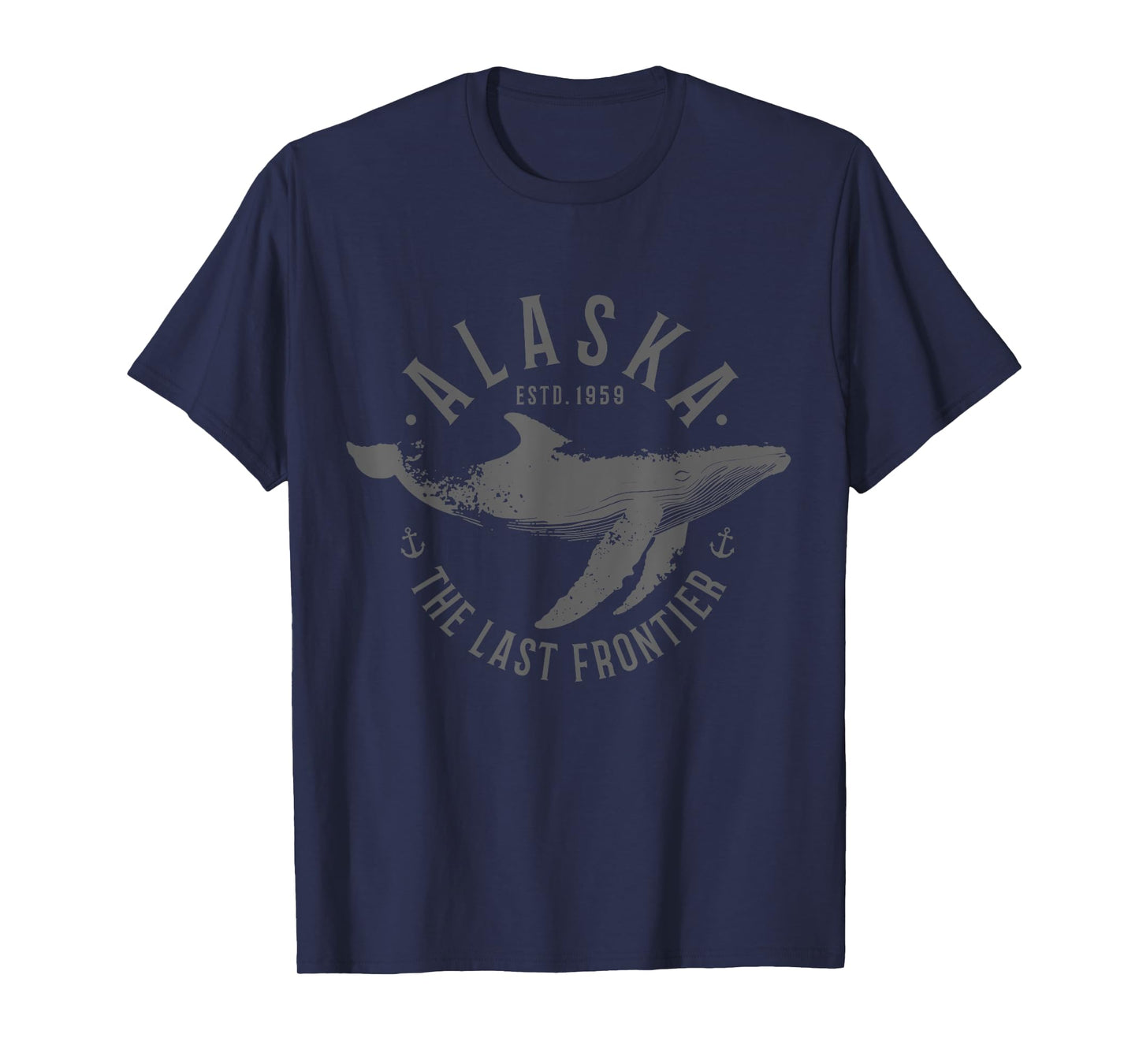Alaska The Last Frontier Whale Ocean Nautical Souvenir T-Shirt