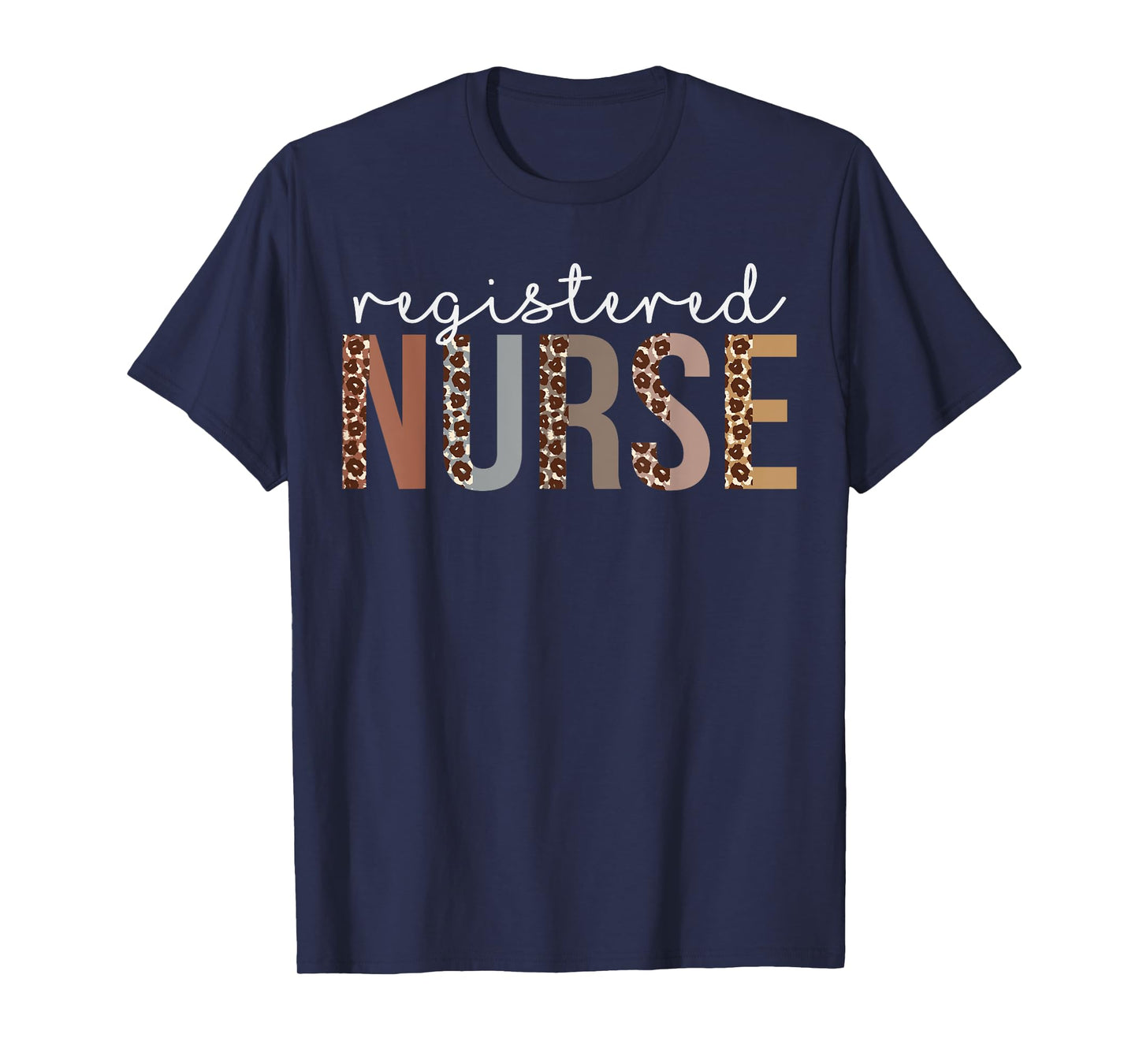 Leopard Registered Nurse Appreciation healthcare workers T-Shirt