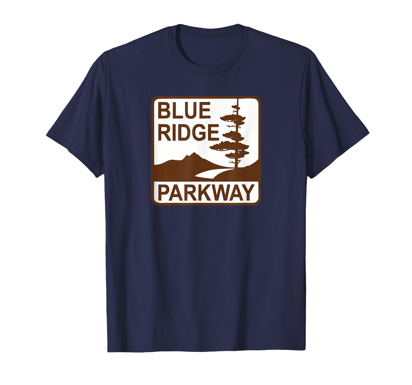 Blue Ridge Parkway Road Sign T-Shirt