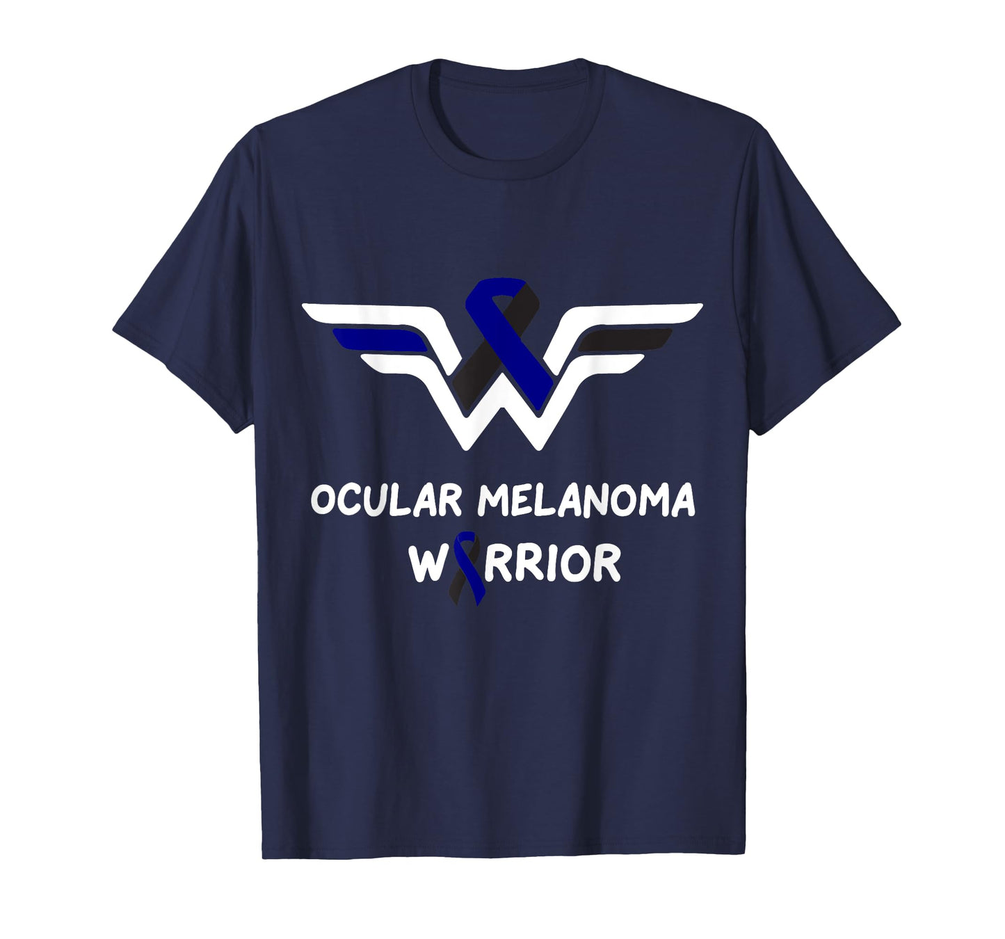 Ocular Melanoma Awareness Warrior Support Survivor Ribbon T-Shirt