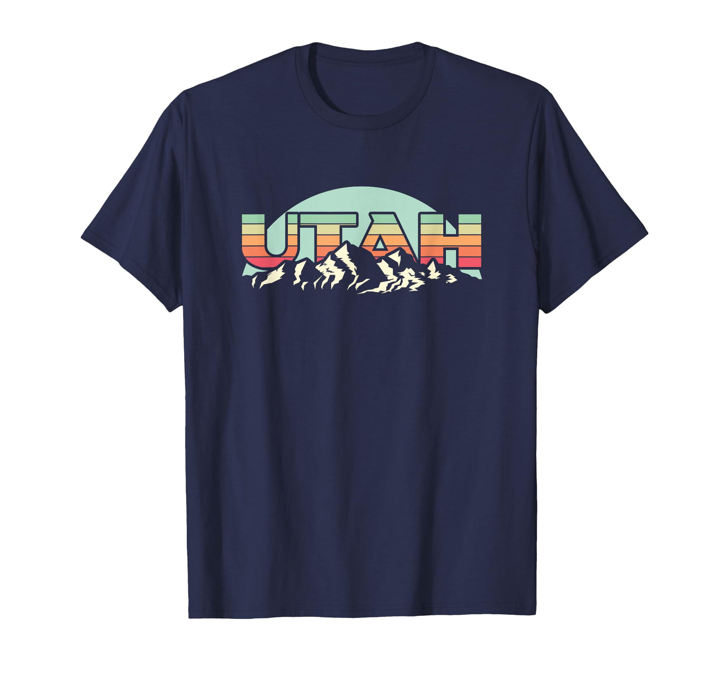 American State Utah - Vintage Mountain Nature Hiking T-Shirt