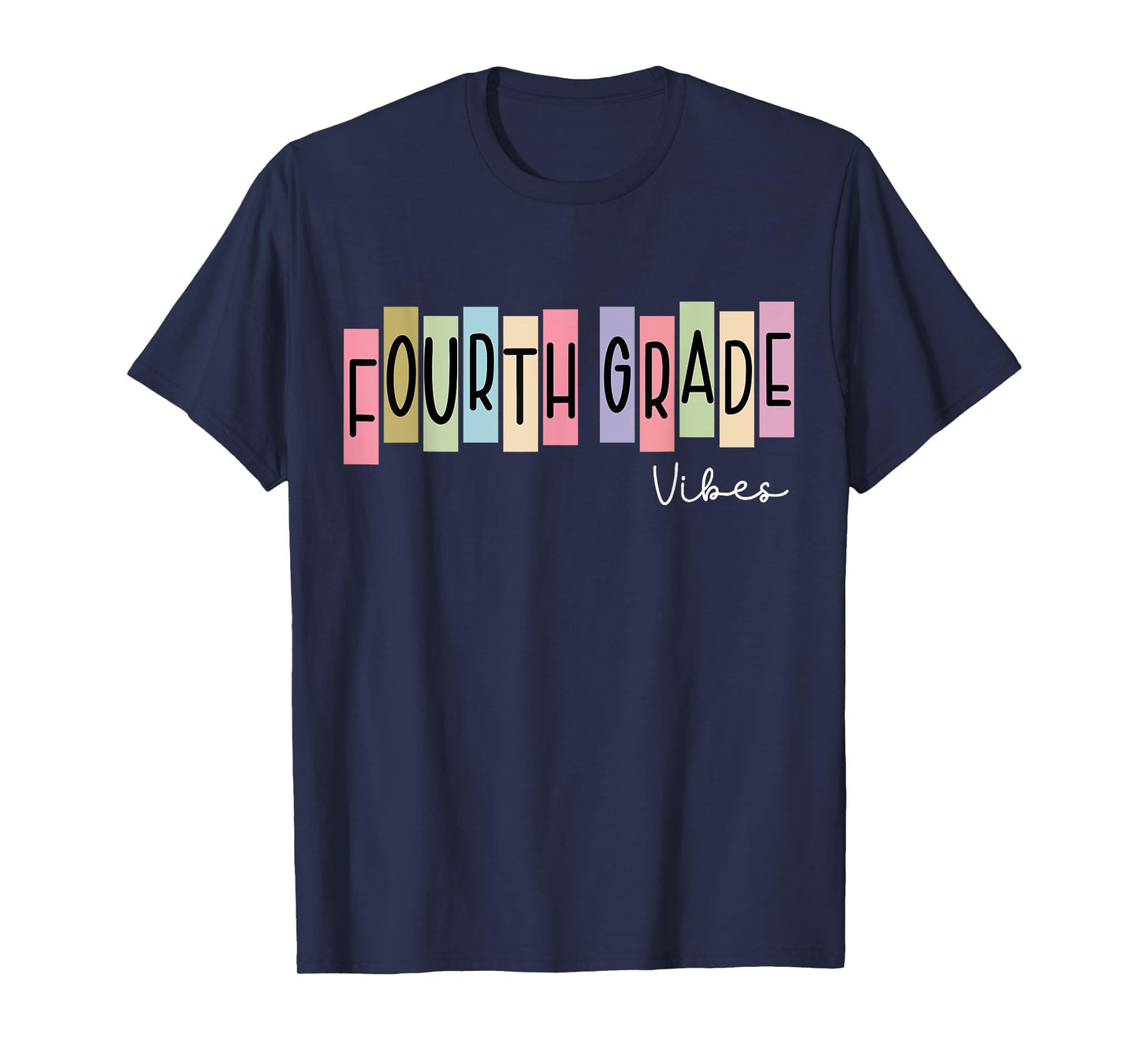 Fourth Grade Vibes Back To School 4th Grade Students Kids T-Shirt