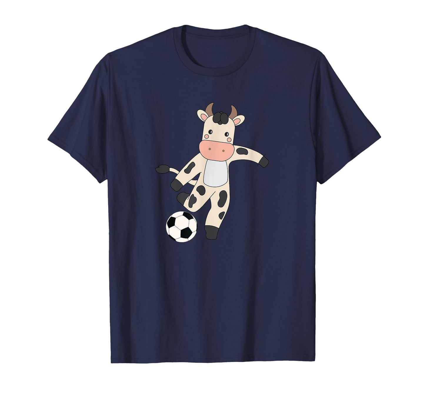 Cow Soccer Player Hobby Ball Sports T-Shirt