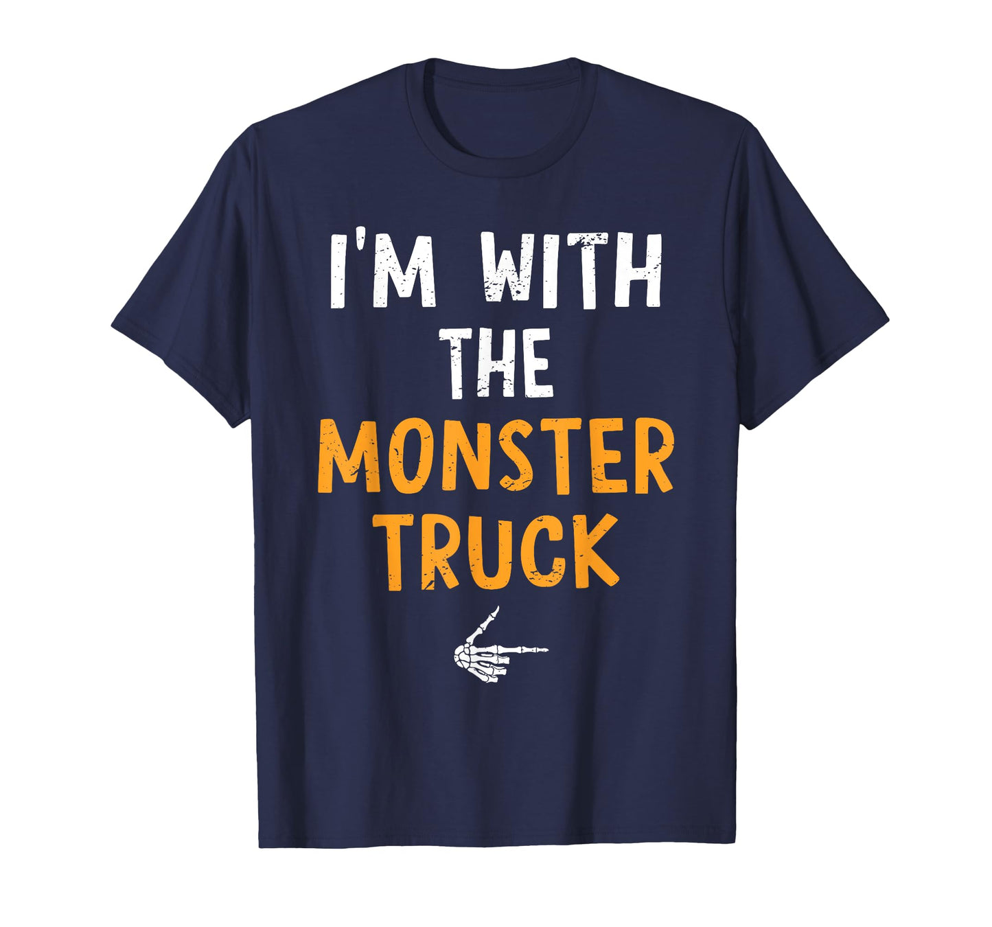 I'm with The Monster Truck Costume Halloween Matching Couple T-Shirt