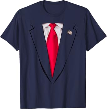 USA President Trump Suit TShirt Funny Halloween Costume Gift T-Shirt