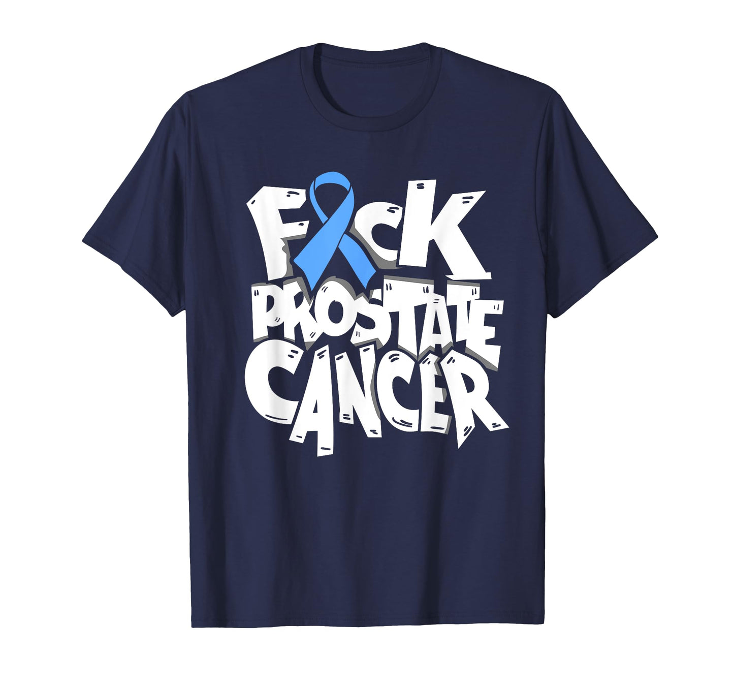 Funny Fuck Prostate Cancer Awareness Ribbon Gifts T-Shirt