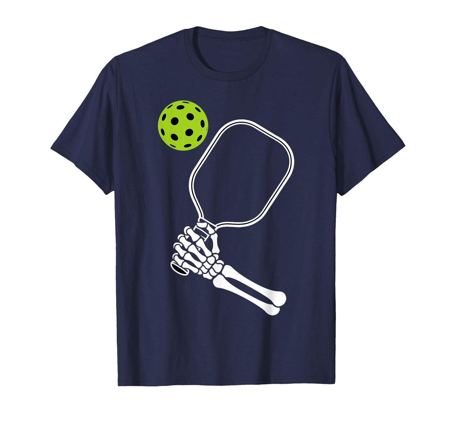 Skeleton Hand Pickleball Paddle Spooky Funny Halloween T-Shirt
