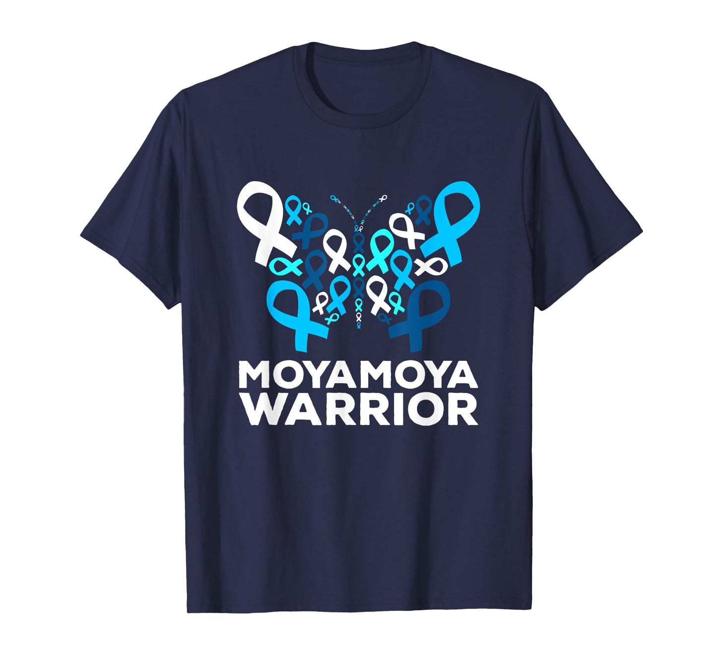 Moyamoya Disease Awareness Butterfly Support Ribbon T-Shirt