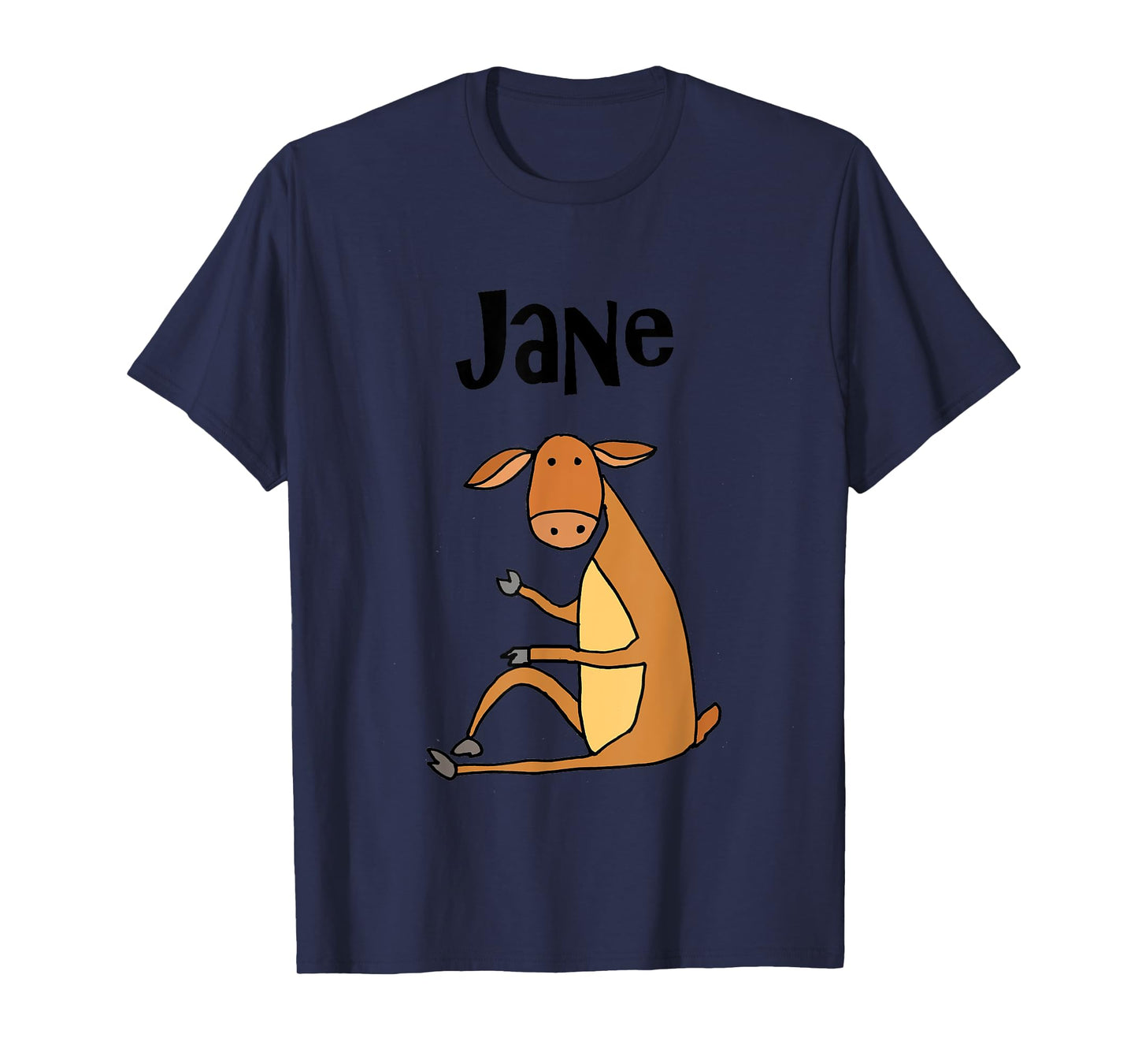 Smilealottees Funny Jane Doe Dear Pun Cartoon T-Shirt