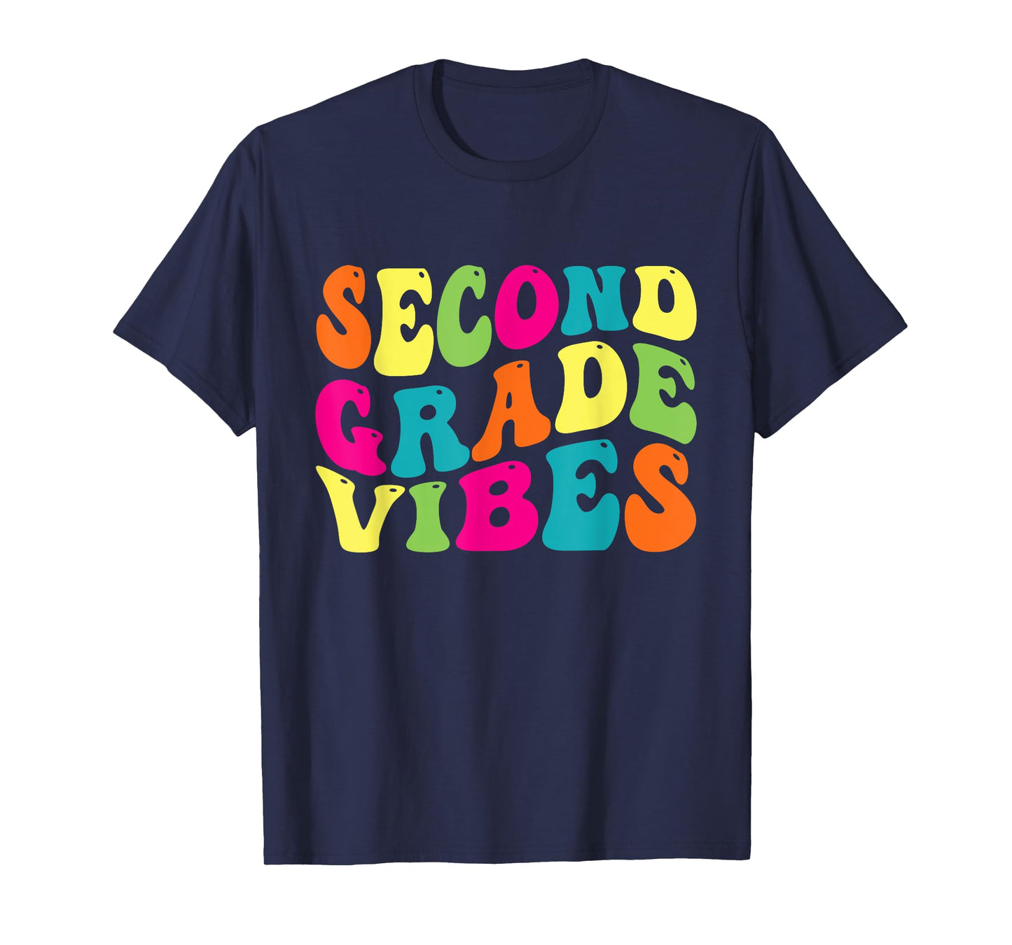 Second Grade Vibes Retro 2nd Grade Teacher 1st Day Of School T-Shirt