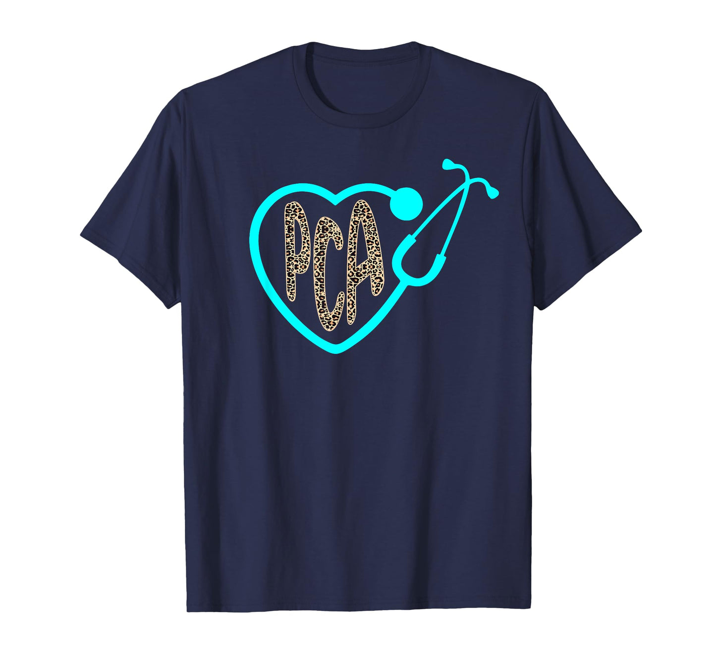 PCA Patient Care Assistant Heart Leopard Nurse Week 2023 T-Shirt