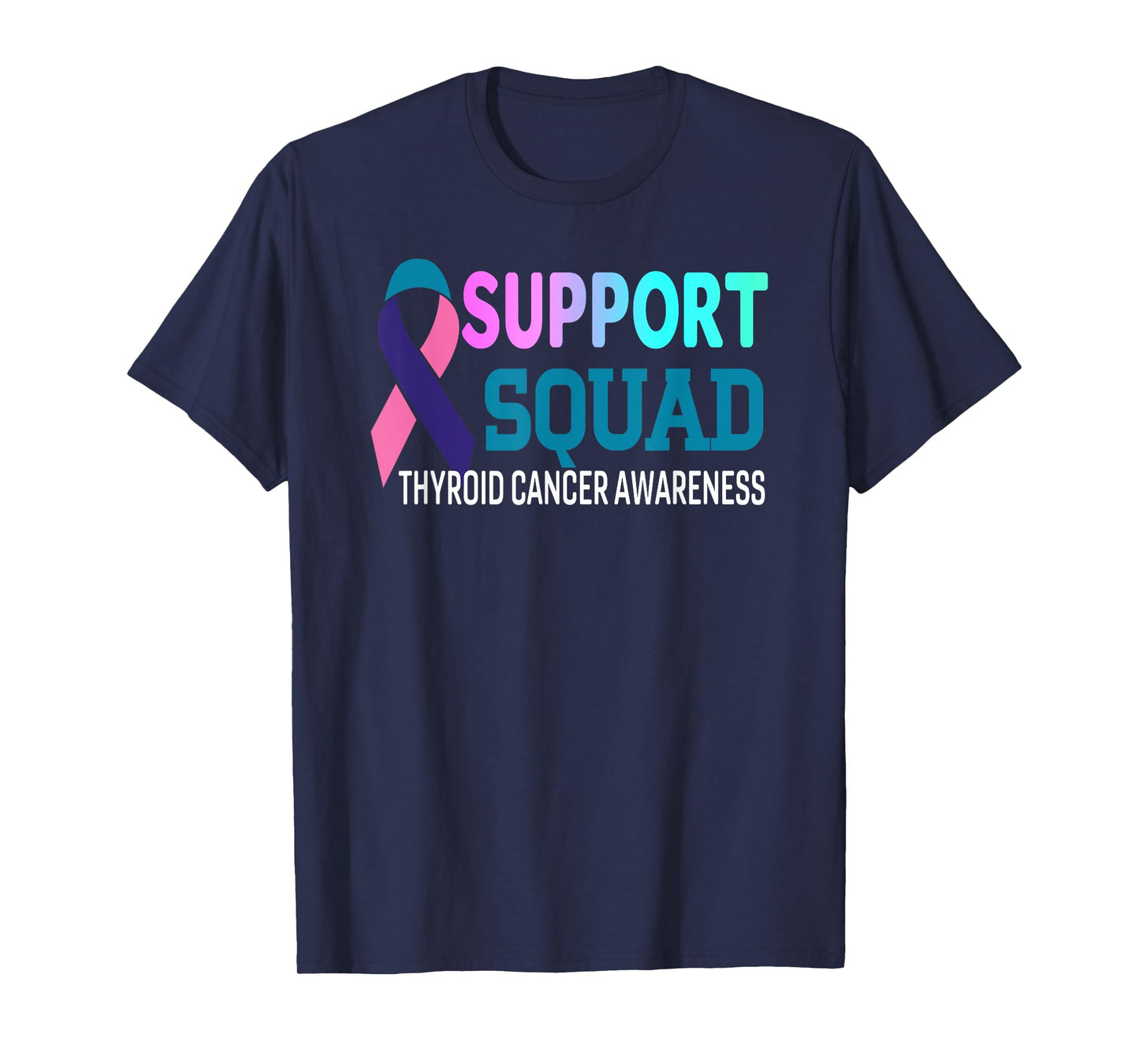 Ribbon Support Squad Thyroid Cancer Awareness T-Shirt
