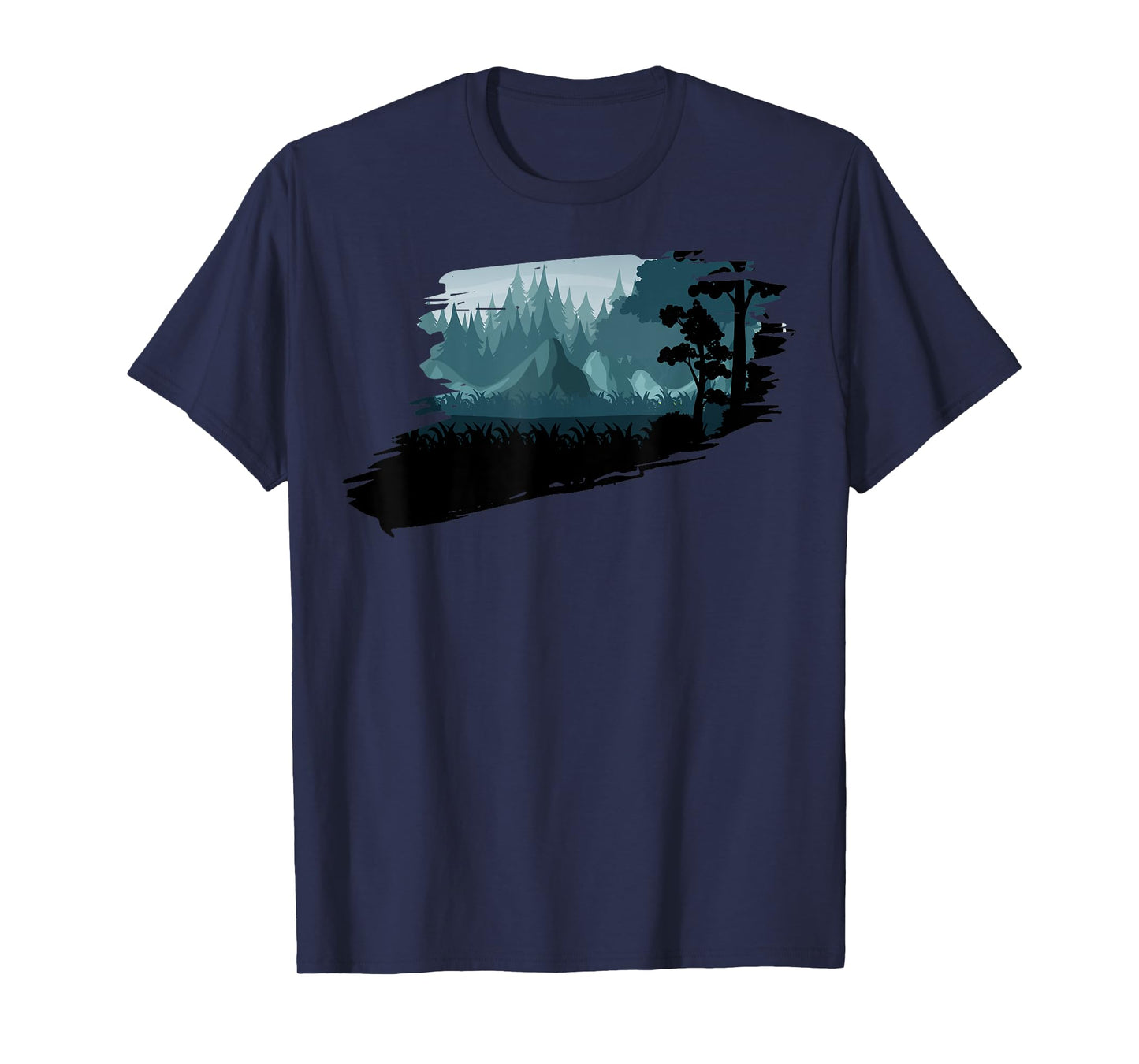 Beautiful Mountain, Nature Trees and Forest T-Shirt