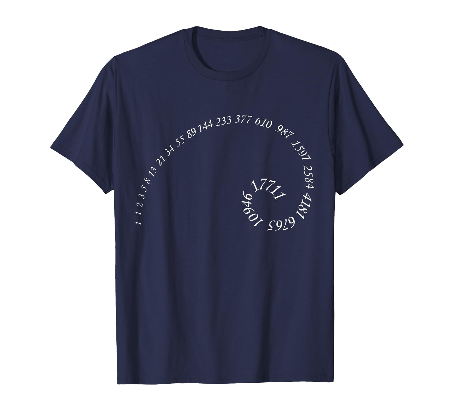 Fibonacci golden ratio spiral design for geometry lovers T-Shirt