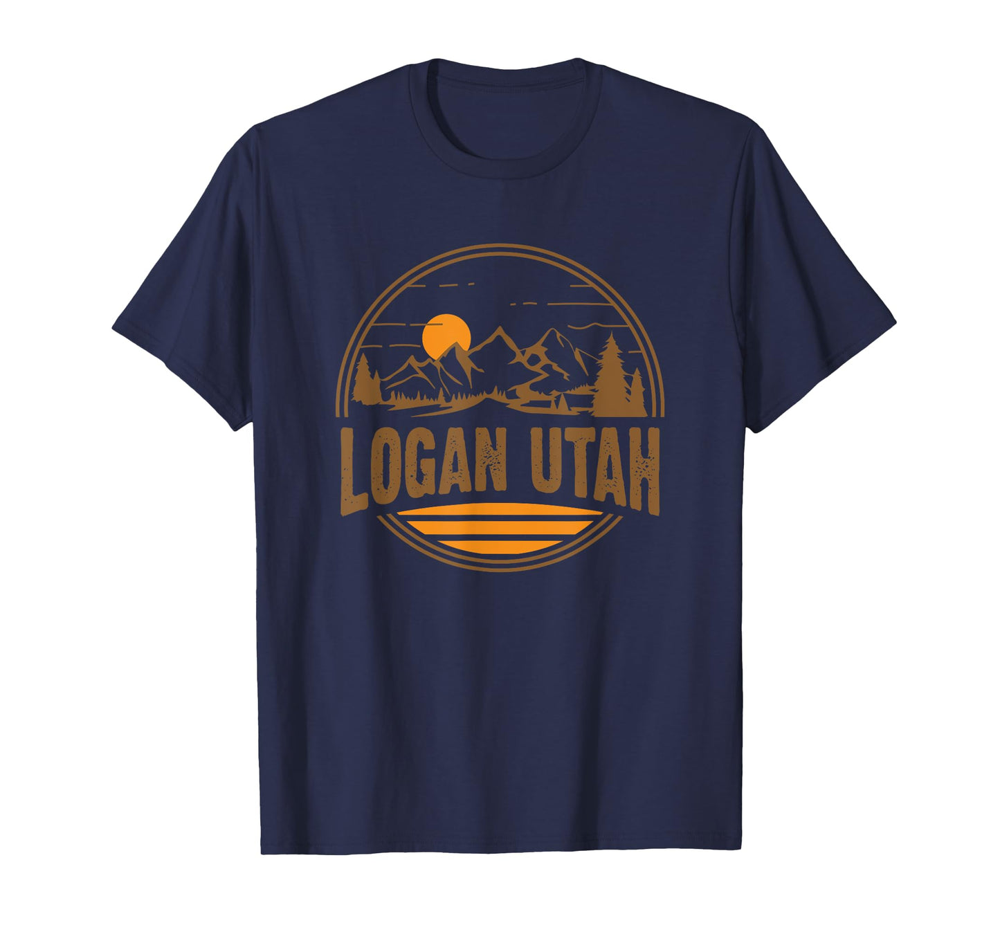 Vintage Logan, Utah Mountain Hiking Souvenir Print T-Shirt