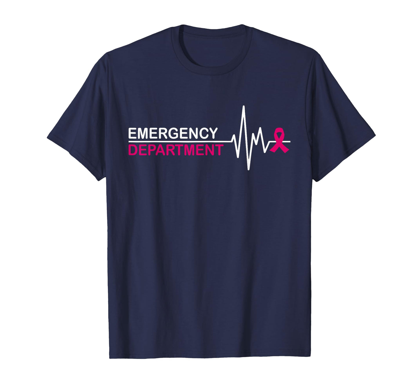 Emergency Department Emergency Room Nurse Breast Cancer T-Shirt