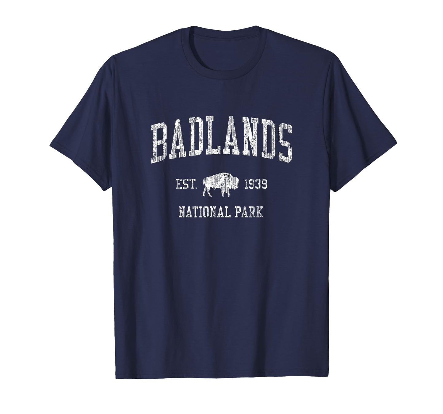 Badlands T-Shirt Vintage National Park Sports Design Tee T-Shirt