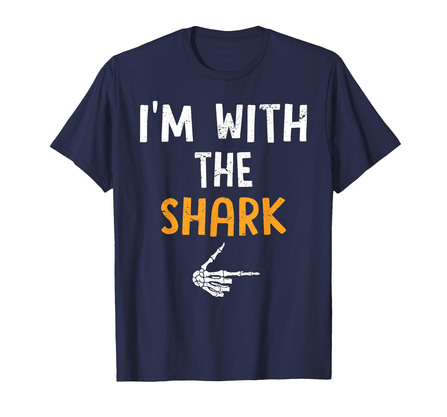 I'm with The Shark Costume Halloween Matching Couple T-Shirt