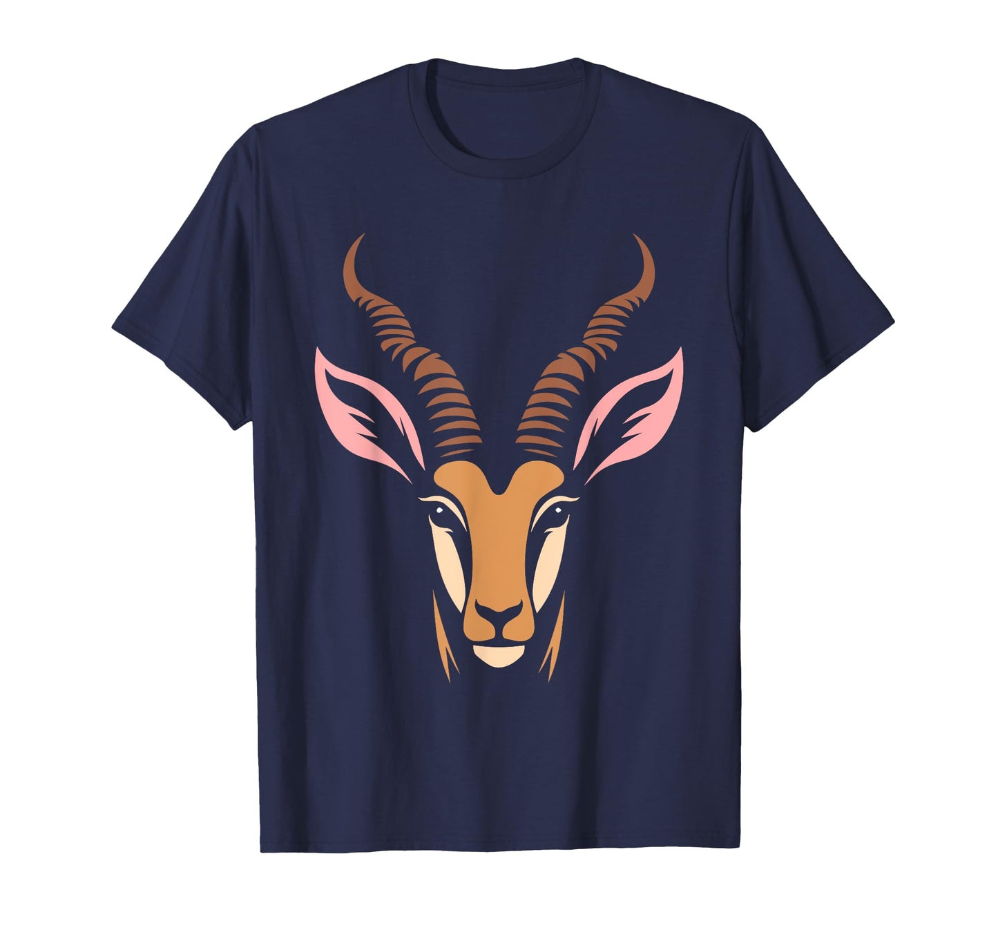 Gazelle Face Minimalism Animals T-Shirt