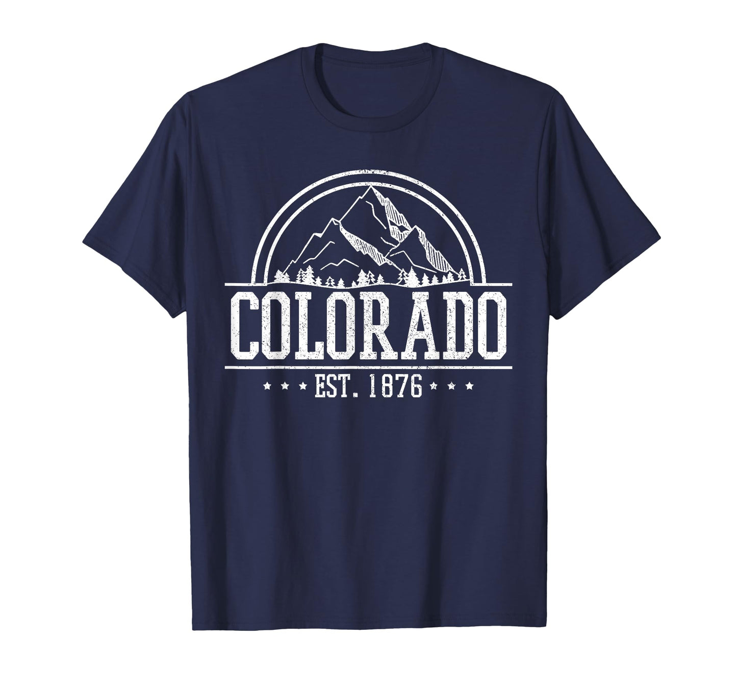Colorado Rocky Mountains Est. 1876 Hiking Outdoor T-Shirt