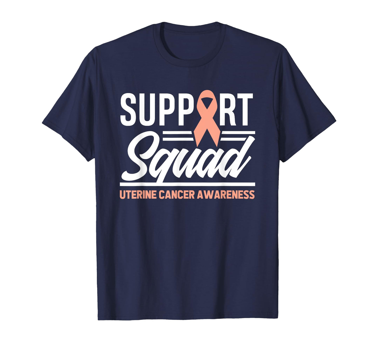 Cancer Warrior Support Squad Uterine Cancer Awareness T-Shirt