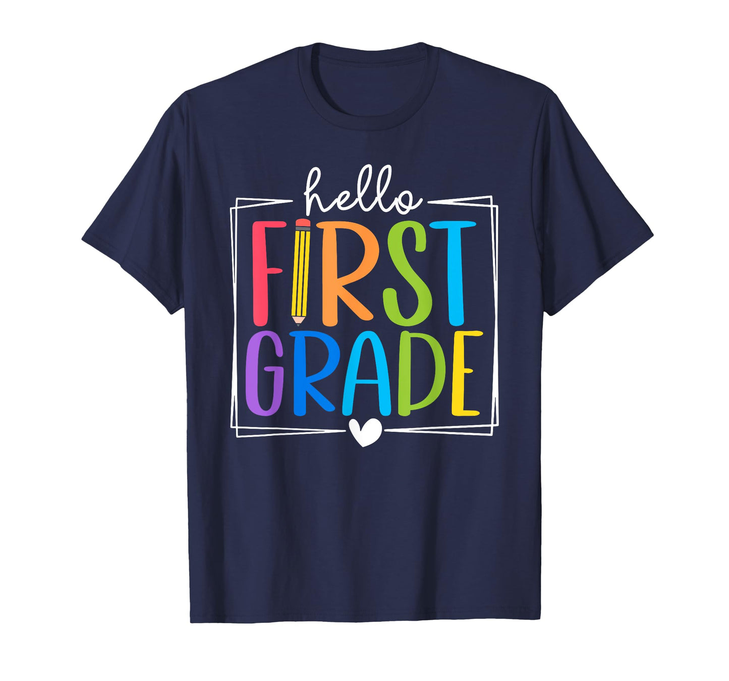 Hello First Grade Team 1st Grade Back to School Teacher Kids T-Shirt