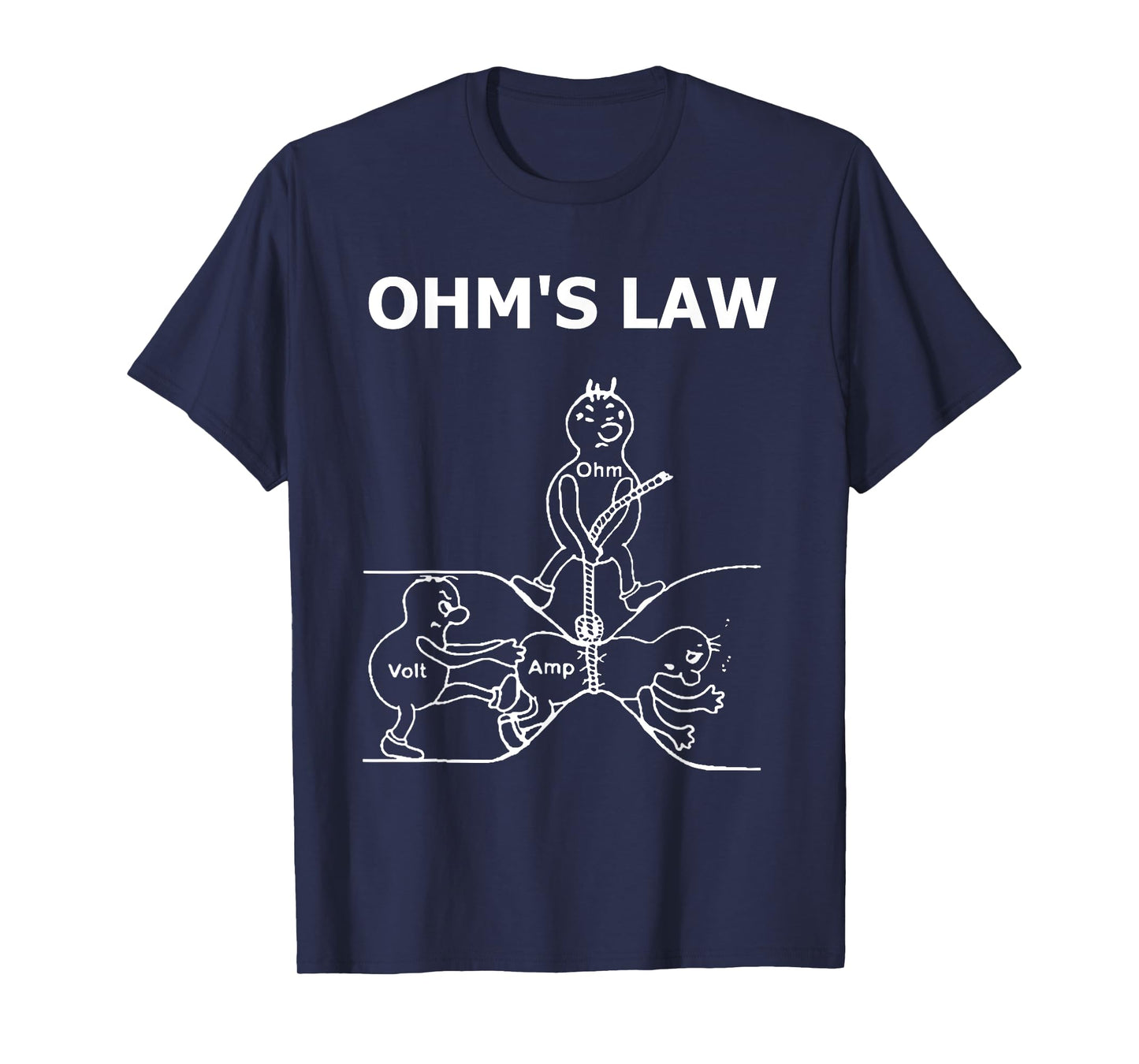 Ohm's Law Electrical Engineer Ohm Electronic T Shirt T-Shirt
