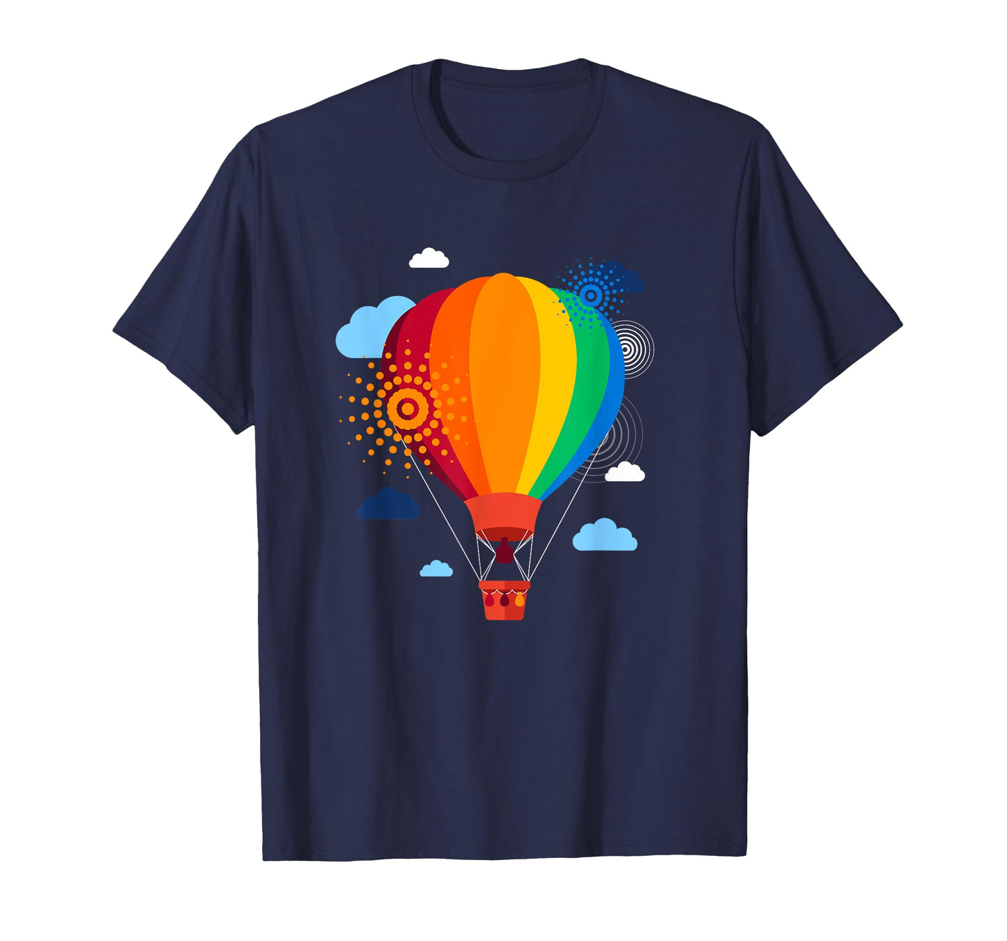 Mens Hot Air Balloon T-Shirt Hot Air Balloon Rides Festival Shirt Medium Pink