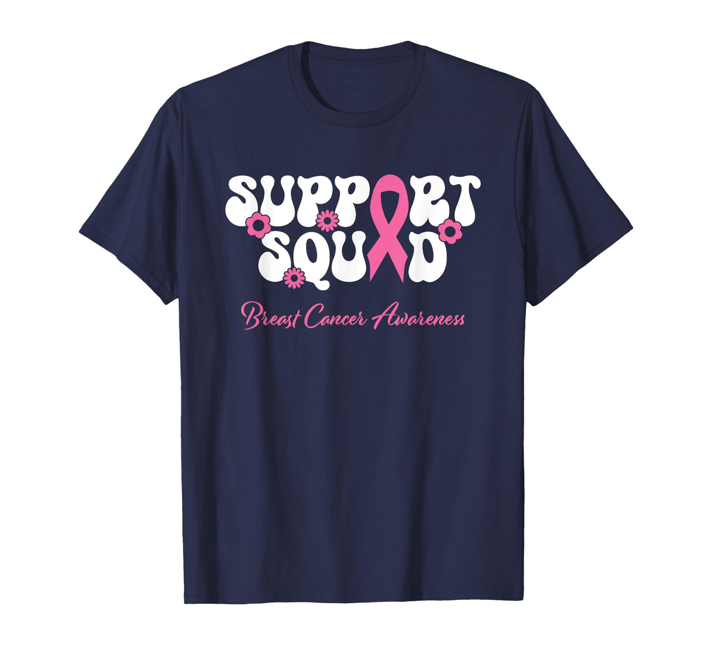 Breast Cancer Friend Support Squad Breast Cancer Awareness T-Shirt