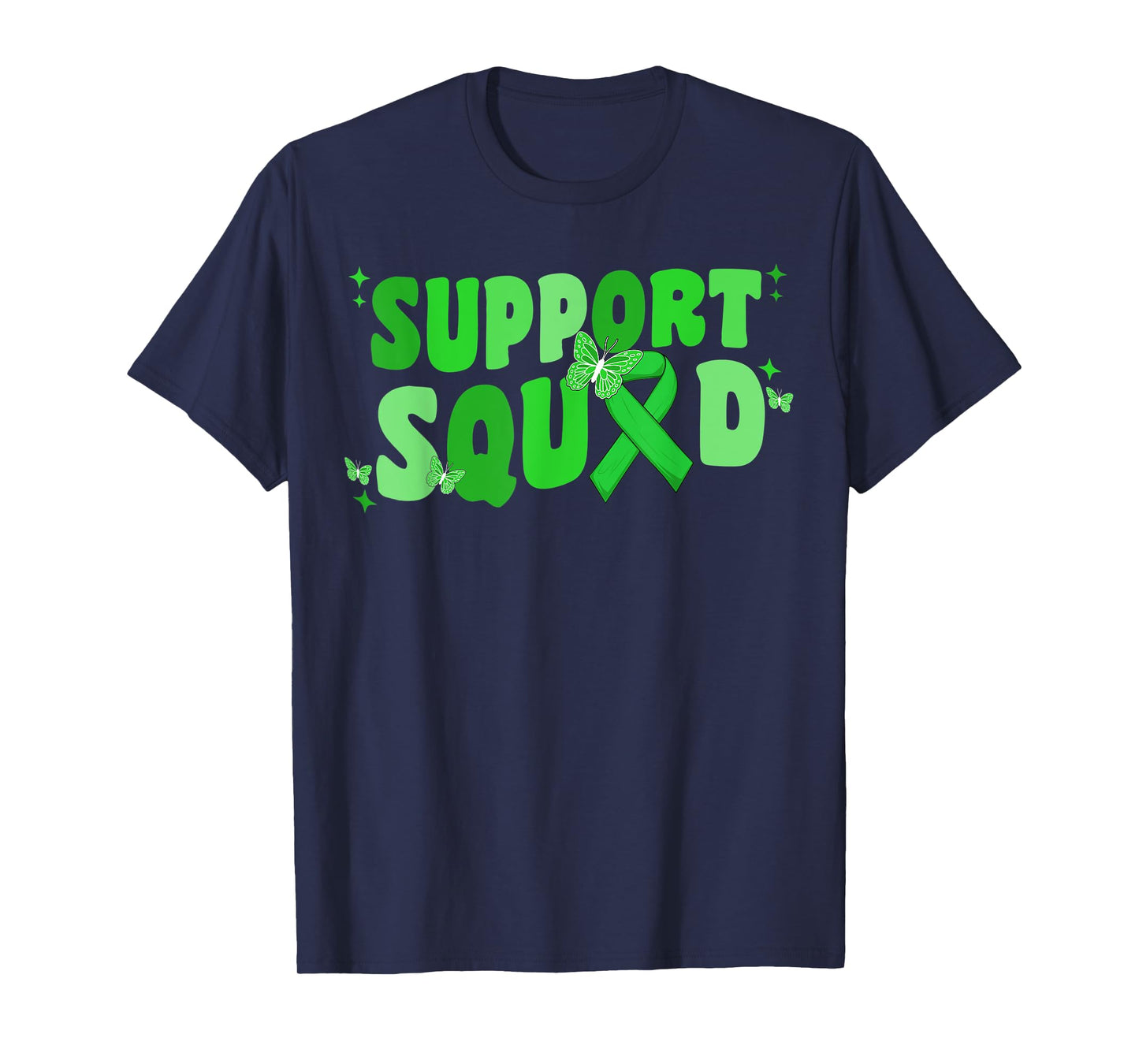 Support Squad Non-Hodgkins Lymphoma Awareness Lime Green T-Shirt