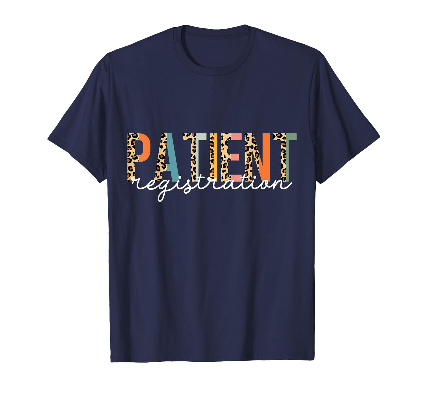 Patient Registration Registrar Emergency Department Leopard T-Shirt