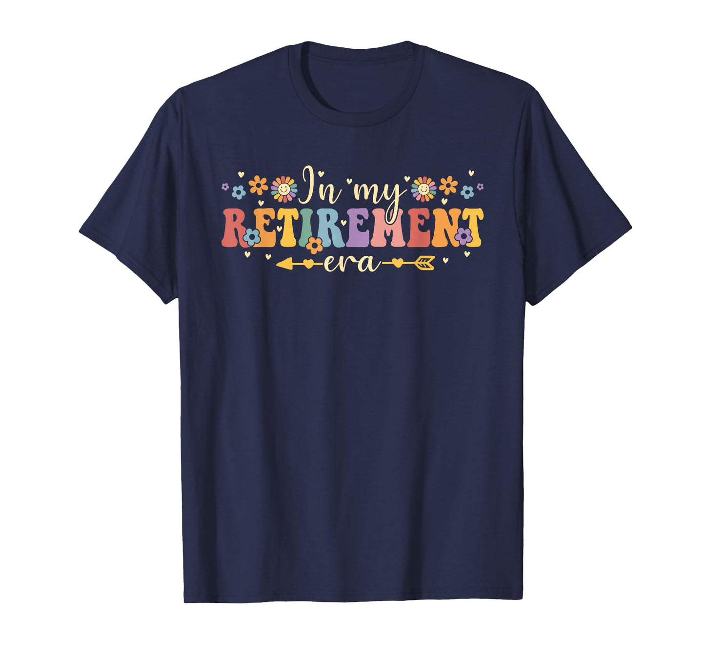 Groovy Retro In My Retirement Era Funny Teacher Retired 2025 T-Shirt
