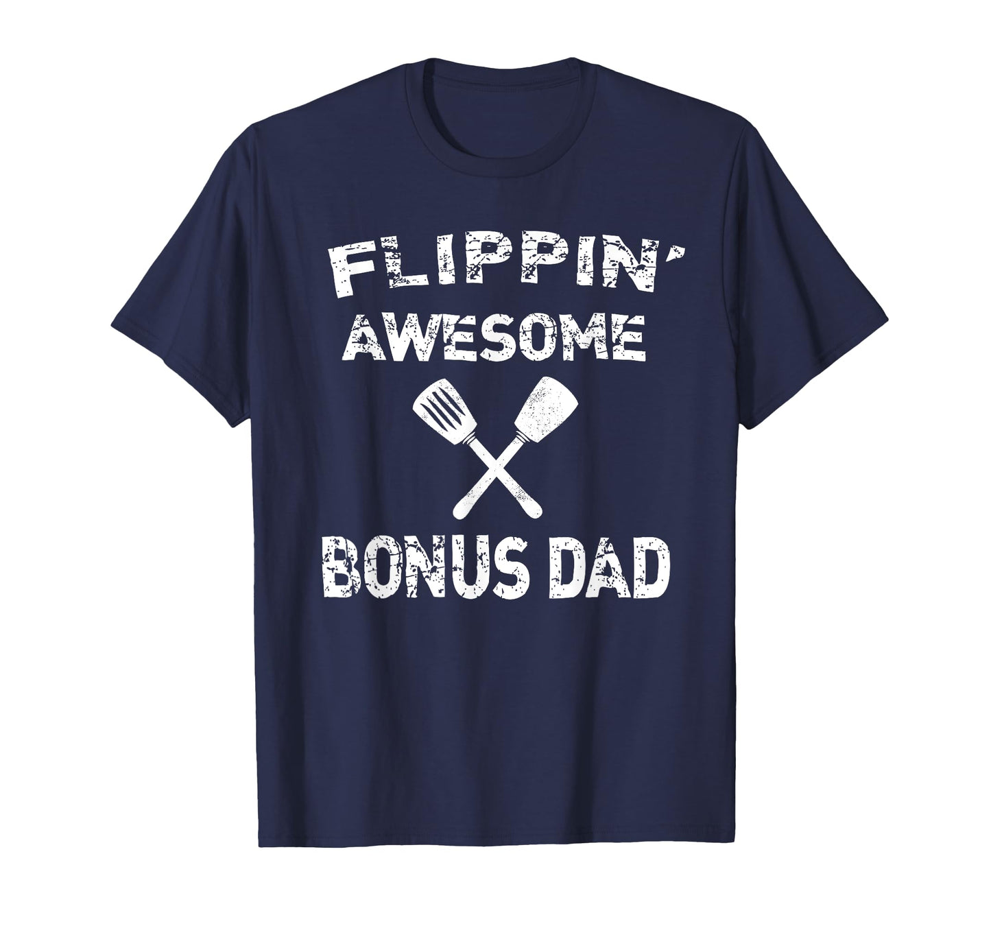 Flippin' Awesome Bonus Dad Cooking Grilling BBQ Chef Stepdad T-Shirt