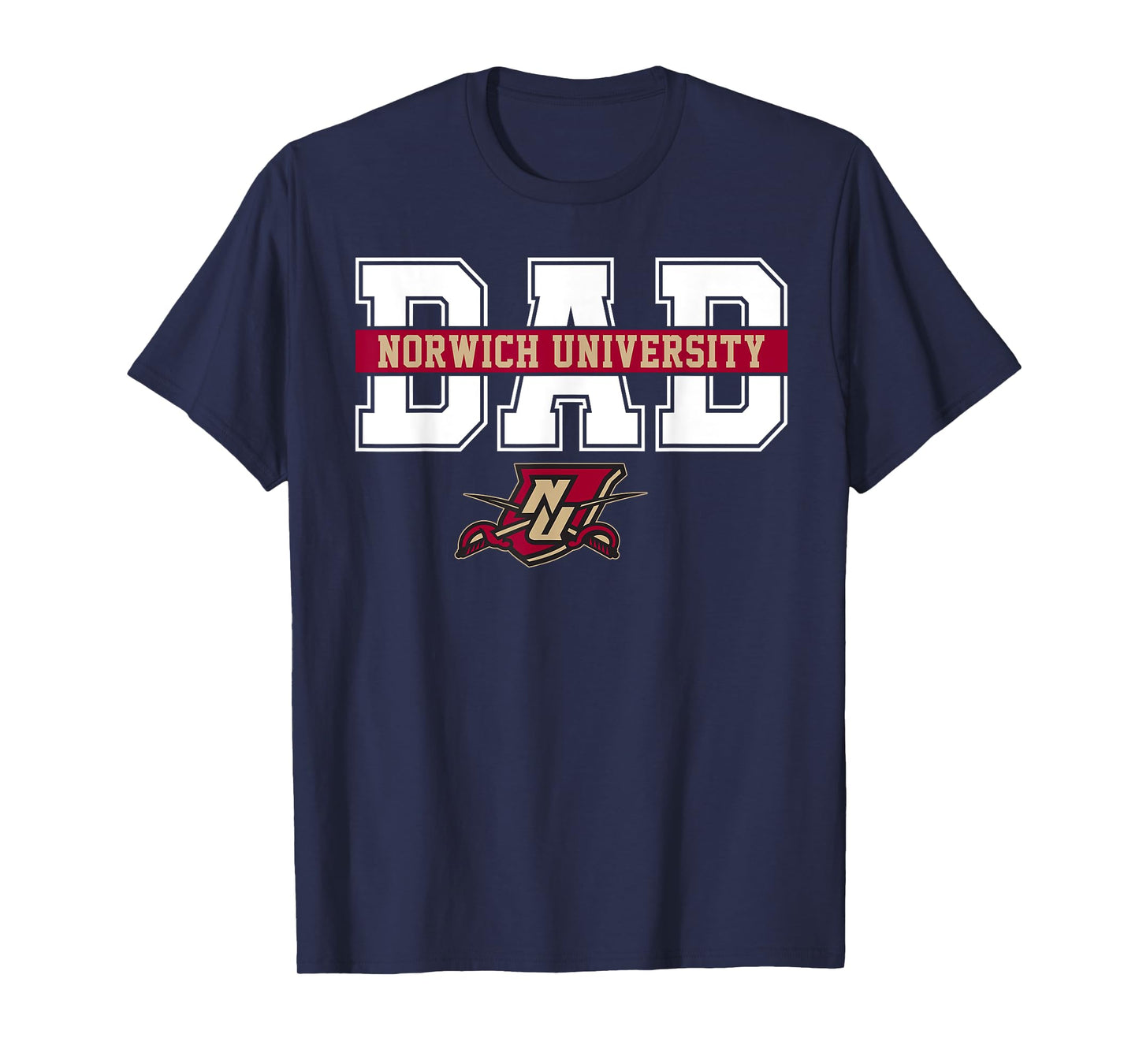 Norwich University Dad Father Arch Vintage Design Men T-Shirt