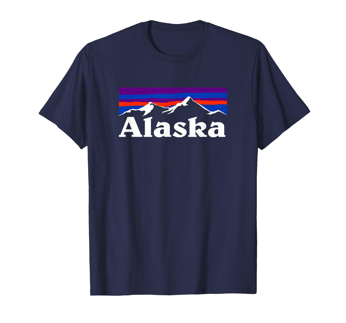 Alaska Retro Vintage Mountains & Outdoors Wilderness State T-Shirt