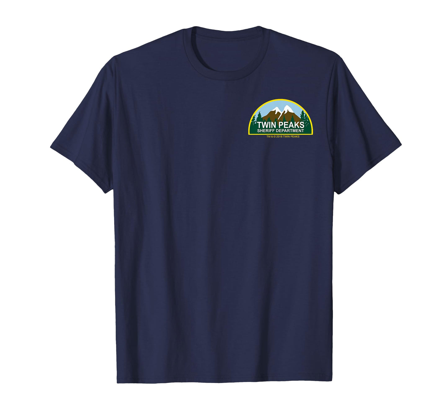 Twin Peaks Retro Sheriff Department Pocket Badge T-Shirt