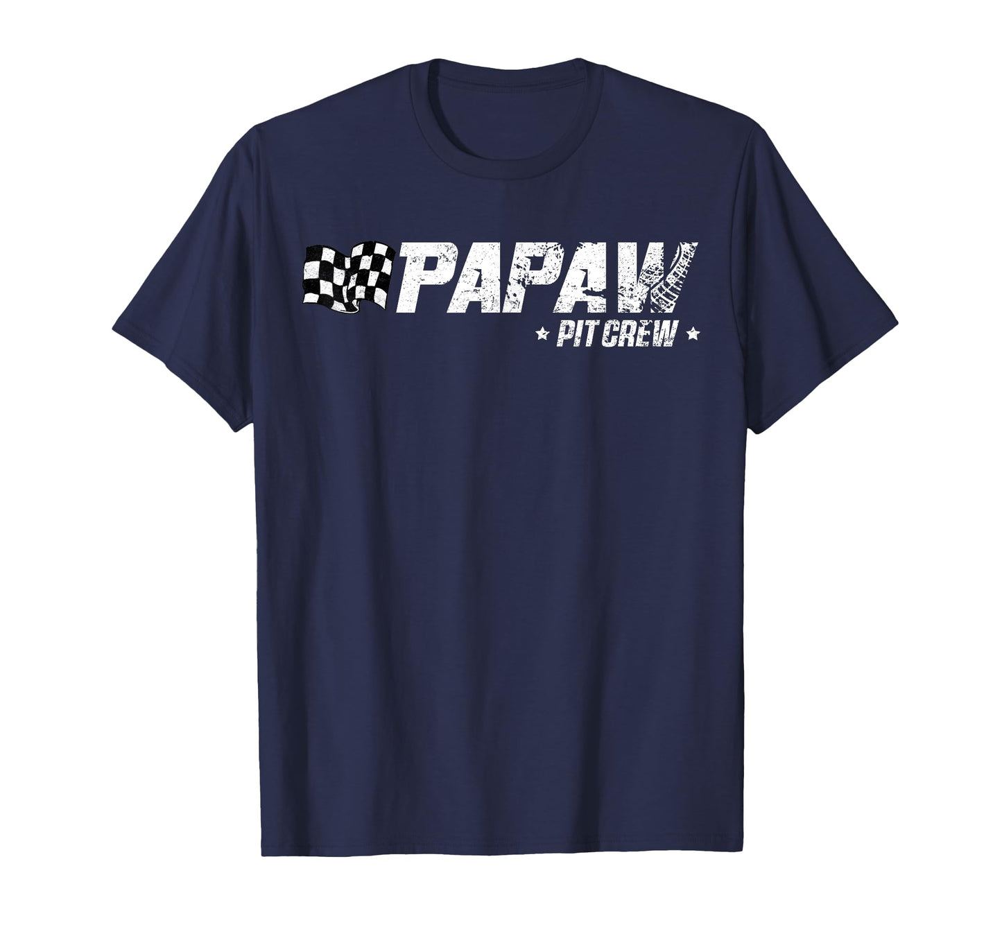 Papaw Pit Crew Race Car Birthday Family Racing T-Shirt