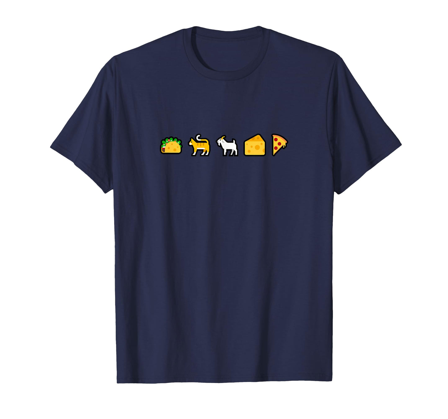 Taco Cat Goat Cheese Pizza Smilie Icon T-Shirt