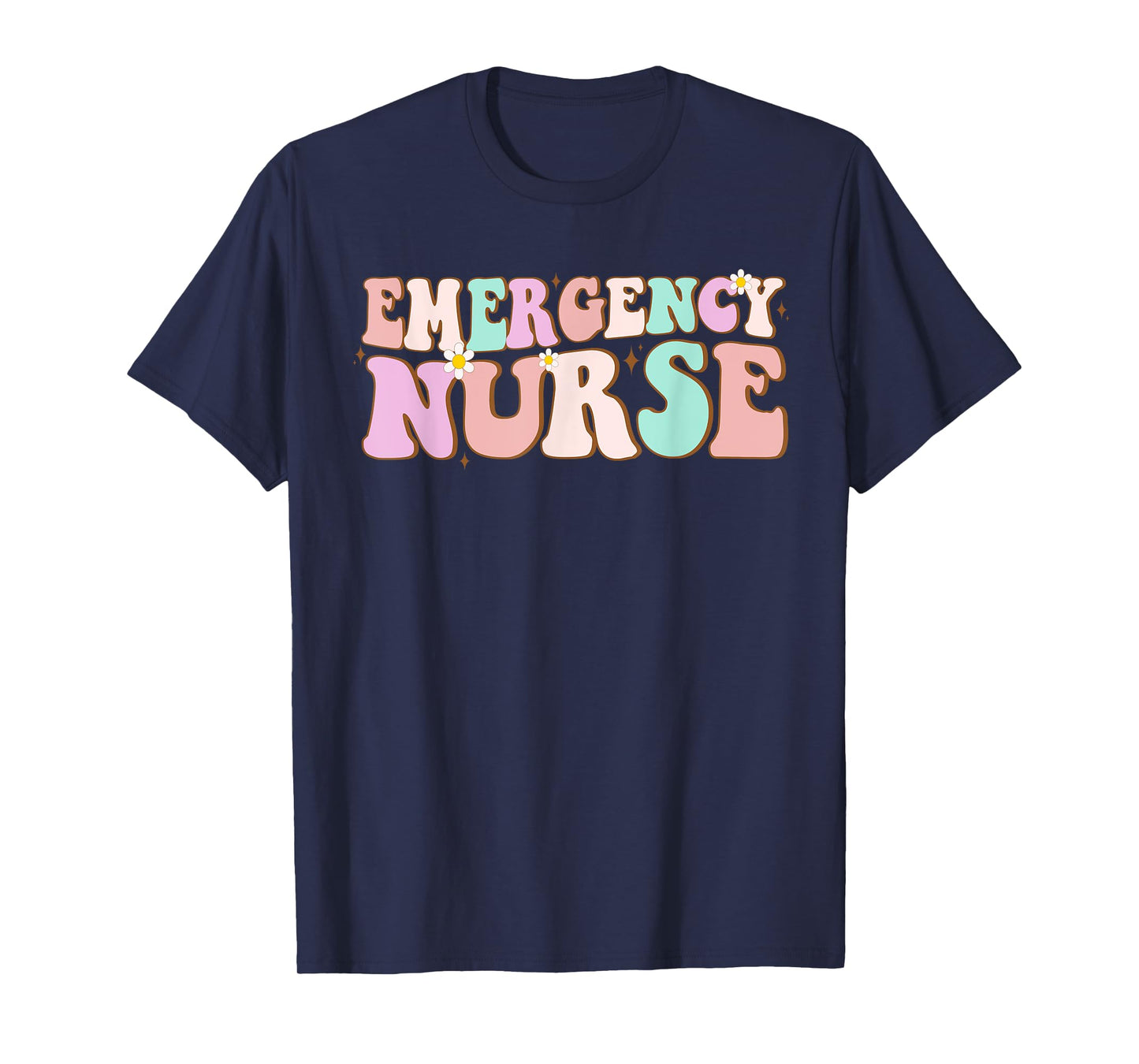 groovy ER Nurse Emergency Nurse School women nursing Room T-Shirt