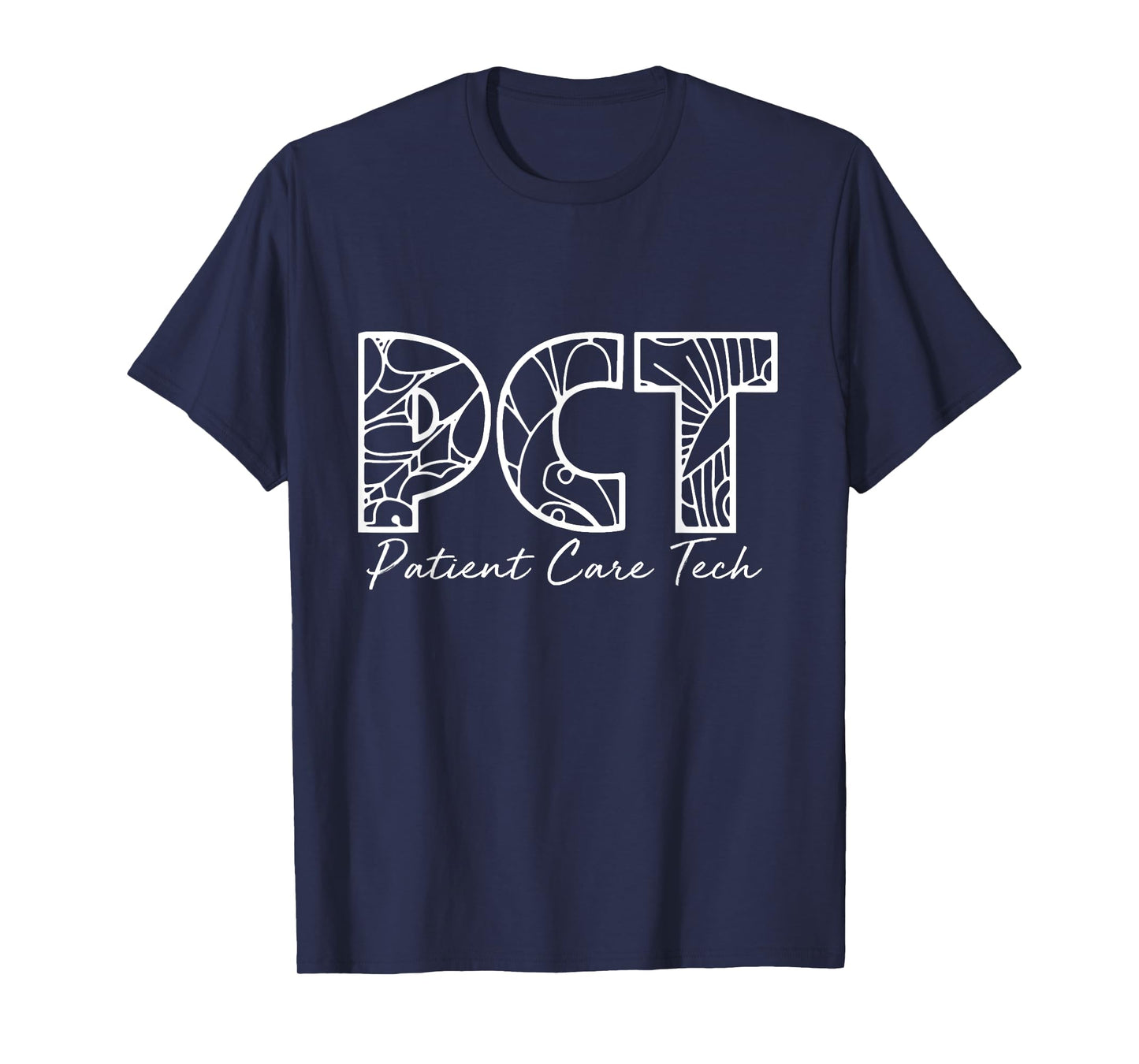 PCT Patient Care Tech Floral Style For Nurse Nurse Week T-Shirt