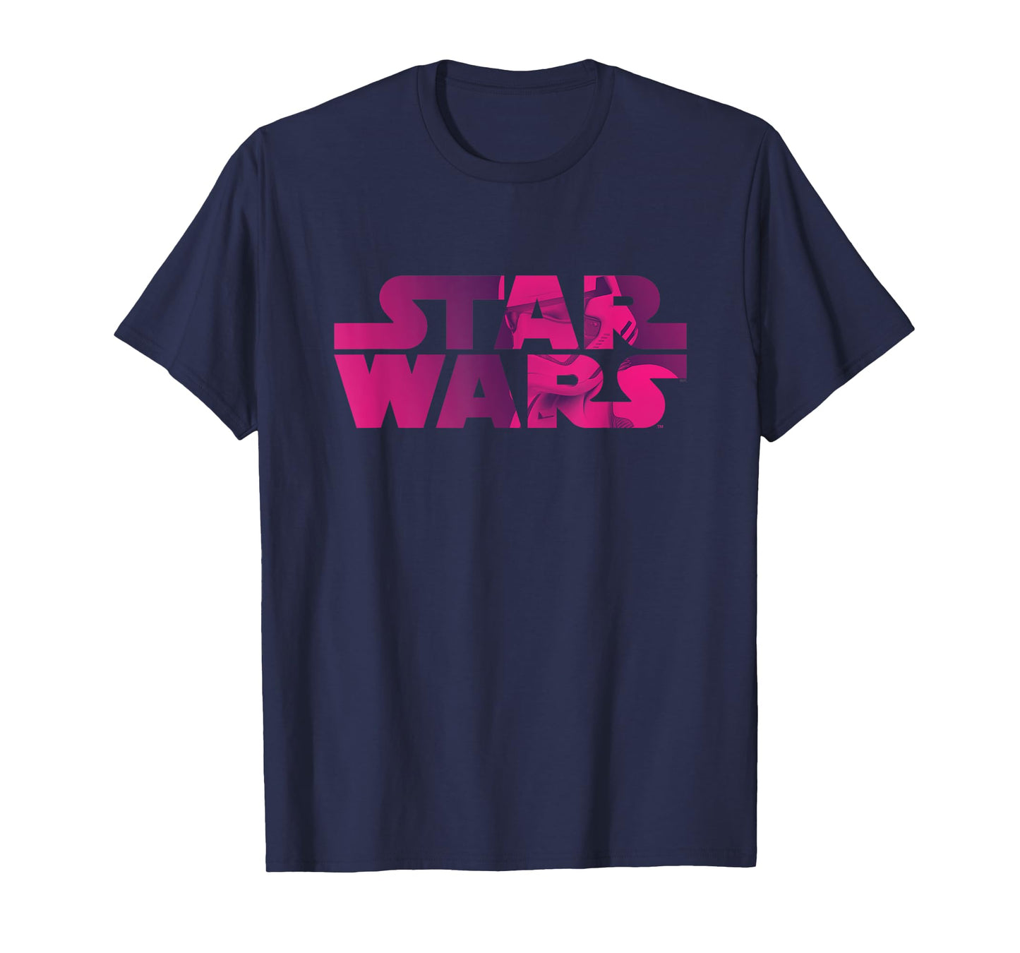 Star Wars Logo Fashion Style Magenta Stormtrooper T-Shirt