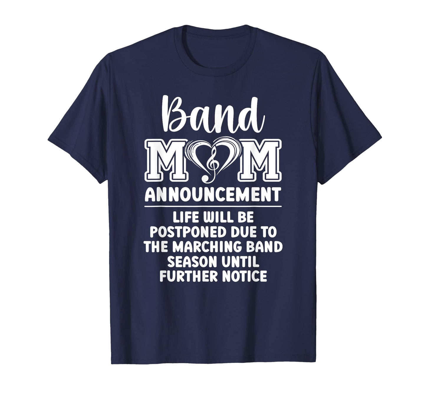 Band Mom Announcement Marching Band Mother T-Shirt