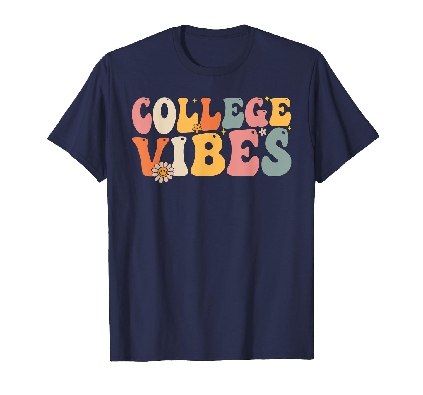 College Vibes College Team Retro 1st Day of School T-Shirt