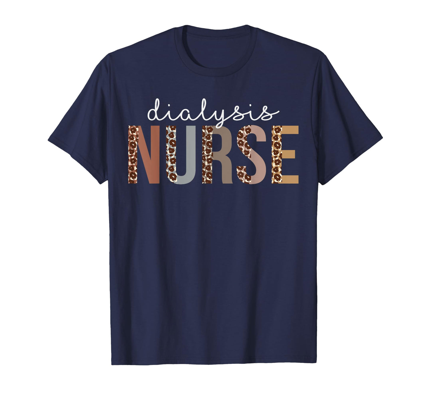 Leopard Dialysis Nurse Appreciation healthcare workers T-Shirt