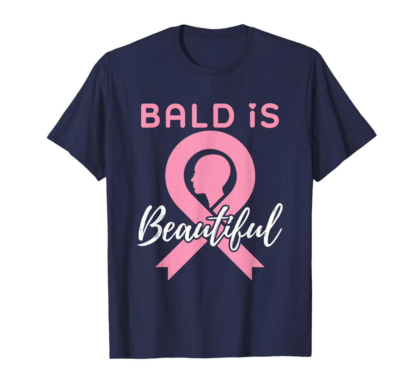Breast Cancer Awareness Bald Is Beautiful Warrior Fighter T-Shirt