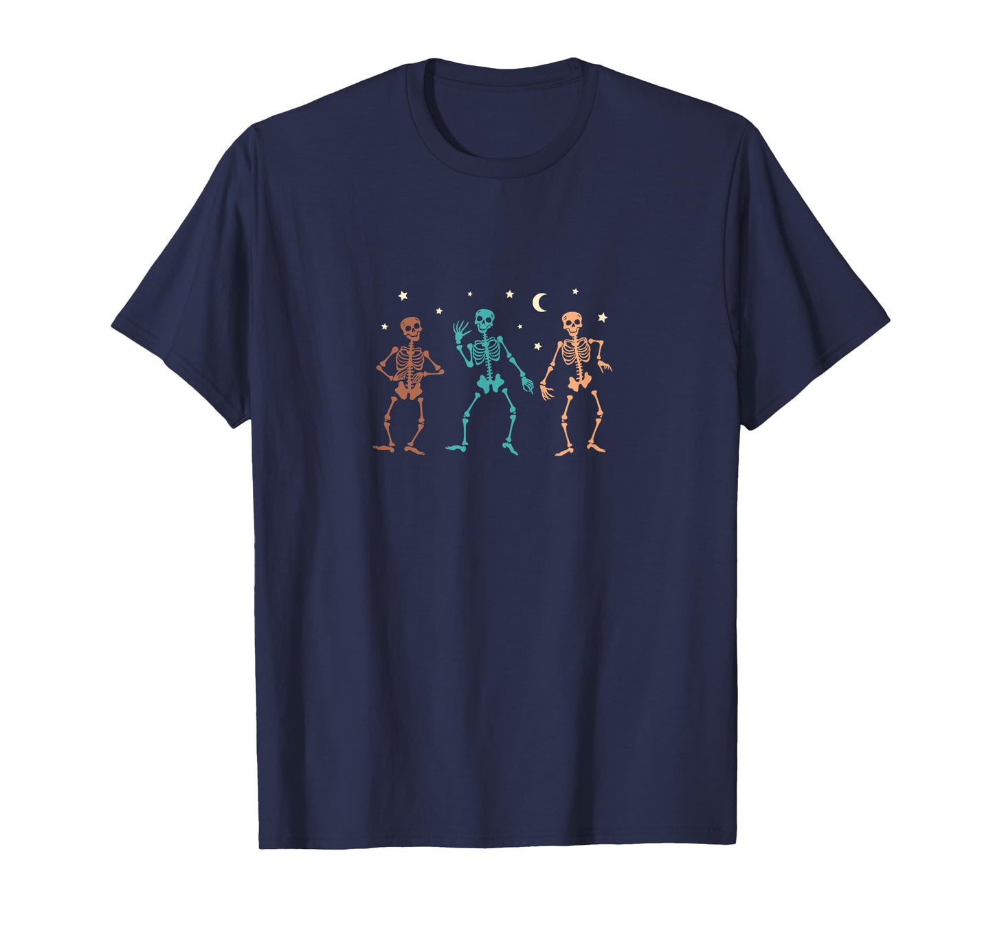 Dancing Skeletons Under The Moon and Stars T-Shirt
