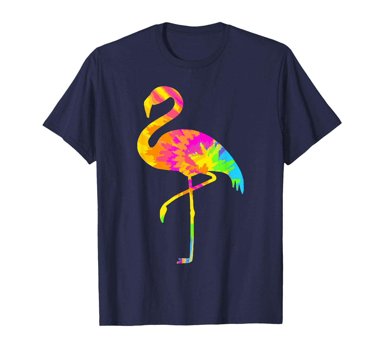 Flamingo Tie Dye Vintage Hippie Flamingo Lover T-Shirt