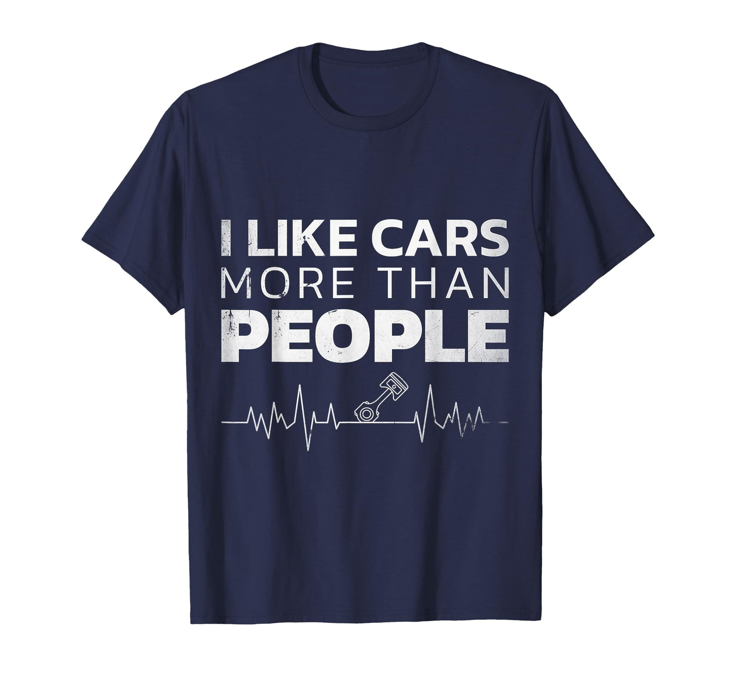 I like cars more than people men women T-Shirt